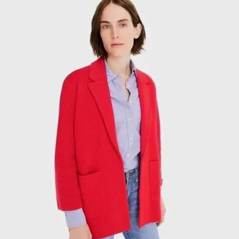 J. Crew Blazer Red Sweater S
